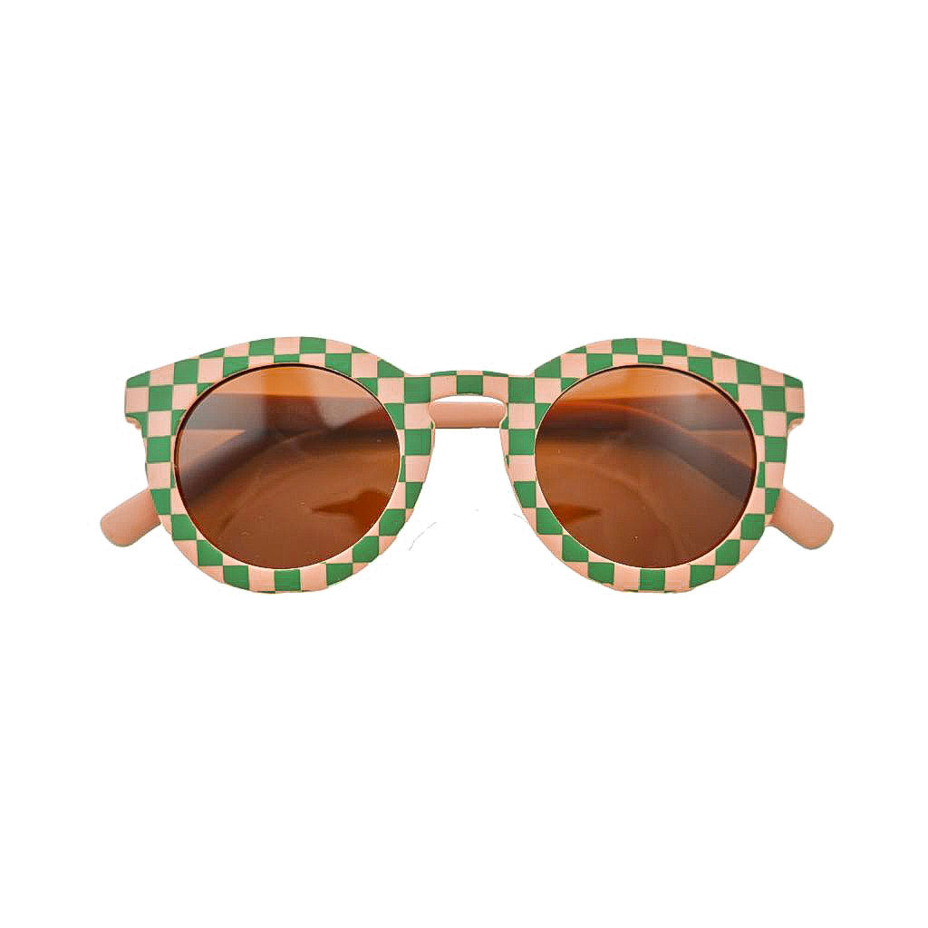 Grech & Co. POLARIZED SUNGLASSES- KIDS - CHECKS SUNSET + ORCHARD