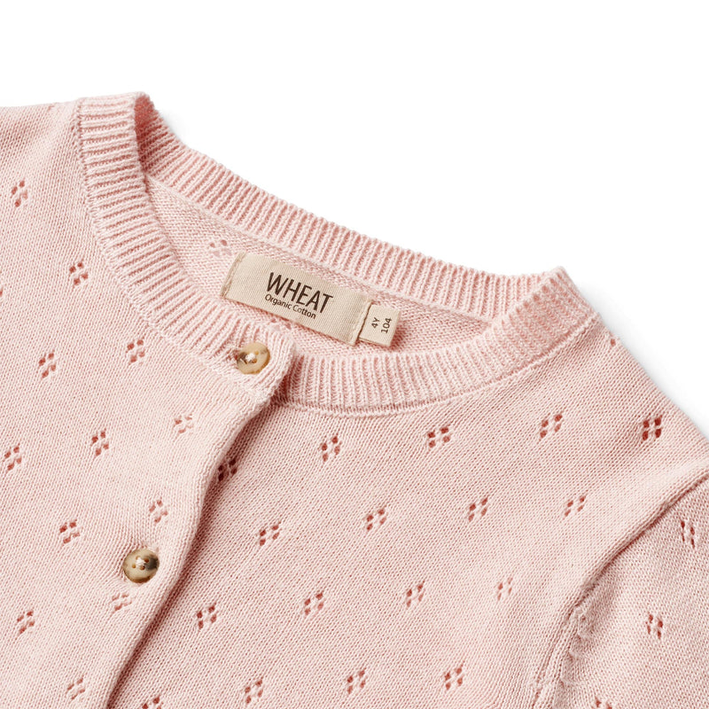 [Wheat] Knit Cardigan Maia - Rose Ballet