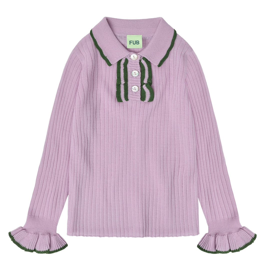 [Fub] Frill Polo - Iris