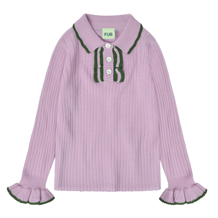 [Fub] Frill Polo - Iris