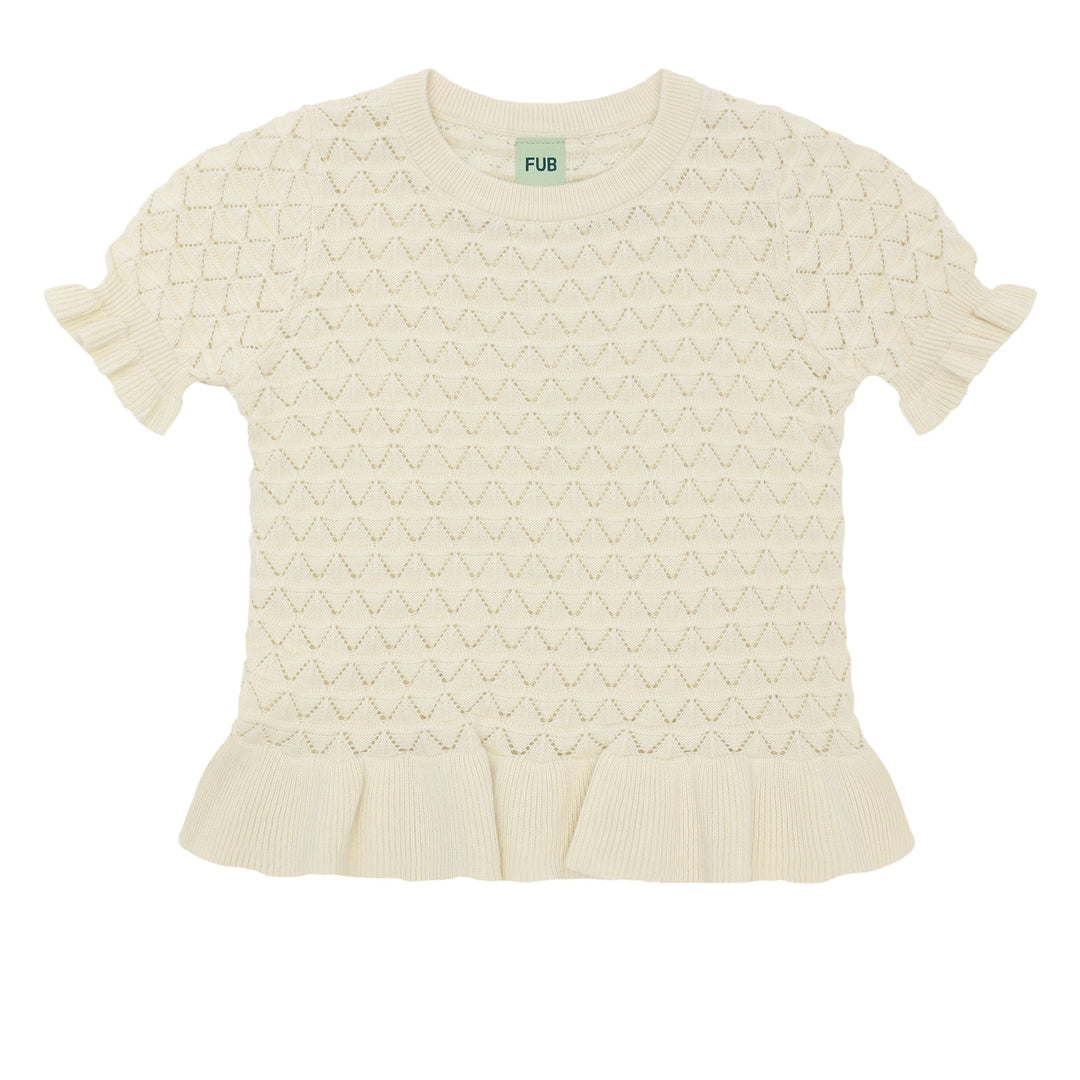 [Fub] Pointelle Tee - Ecru