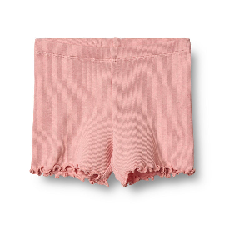 [Wheat] Rib Shorts Sine - Rose