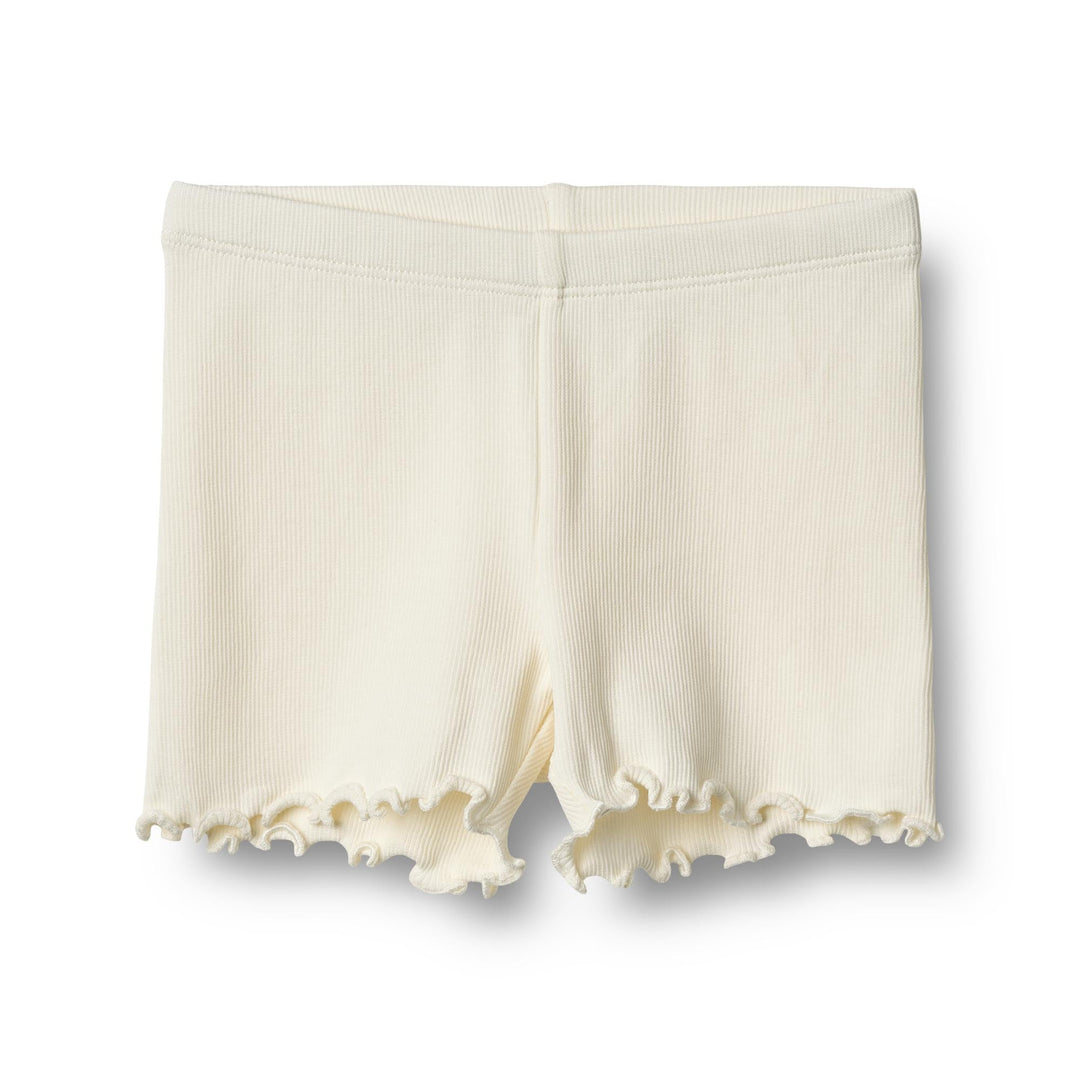 [Wheat] Rib Shorts Sine - Ivory