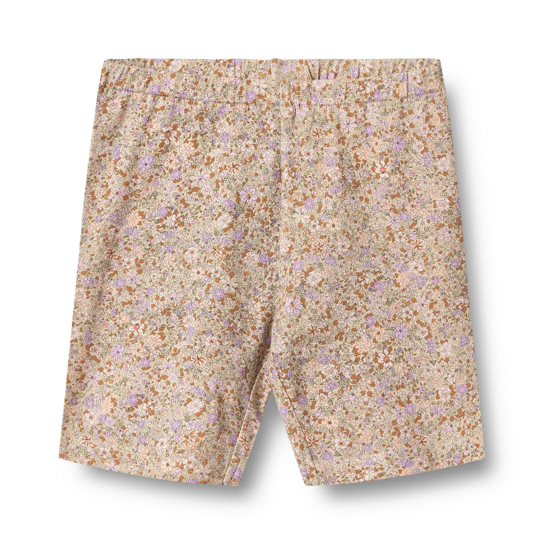 [Wheat] Bike Shorts Anne - Lilac Flower Meadow