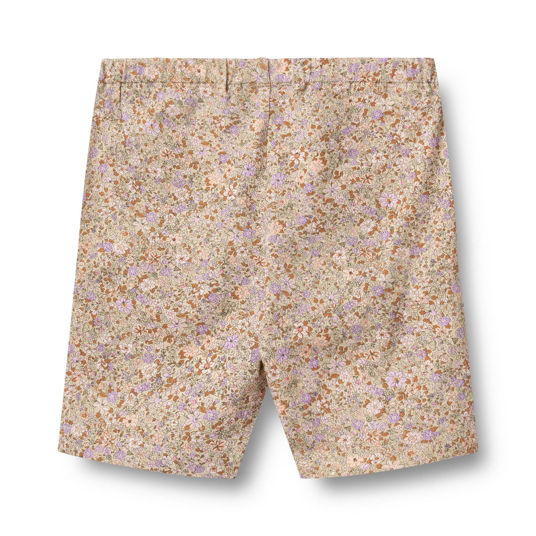 [Wheat] Bike Shorts Anne - Lilac Flower Meadow