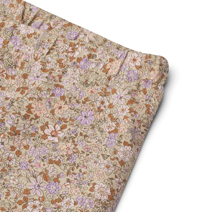 [Wheat] Bike Shorts Anne - Lilac Flower Meadow