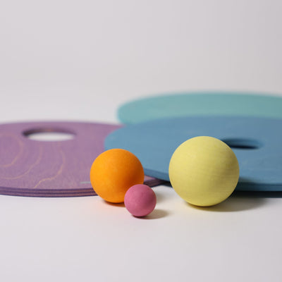 GRIMM’S x Stapelstein®- Rolling Discs Cool Pastel