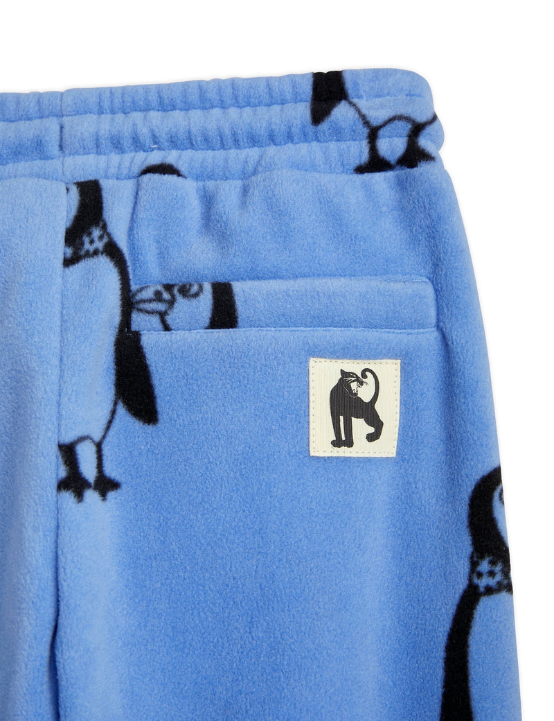 [Mini Rodini] Penguin Fleece Pants - Blue