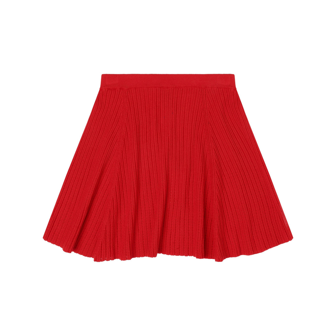 [Fub] Pointelle Skirt - Red