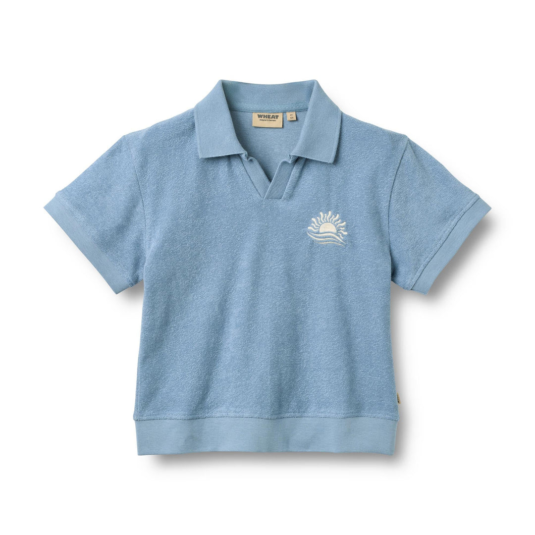 [Wheat]Set Polo S/S & Shorts Marlo - Faded Denim