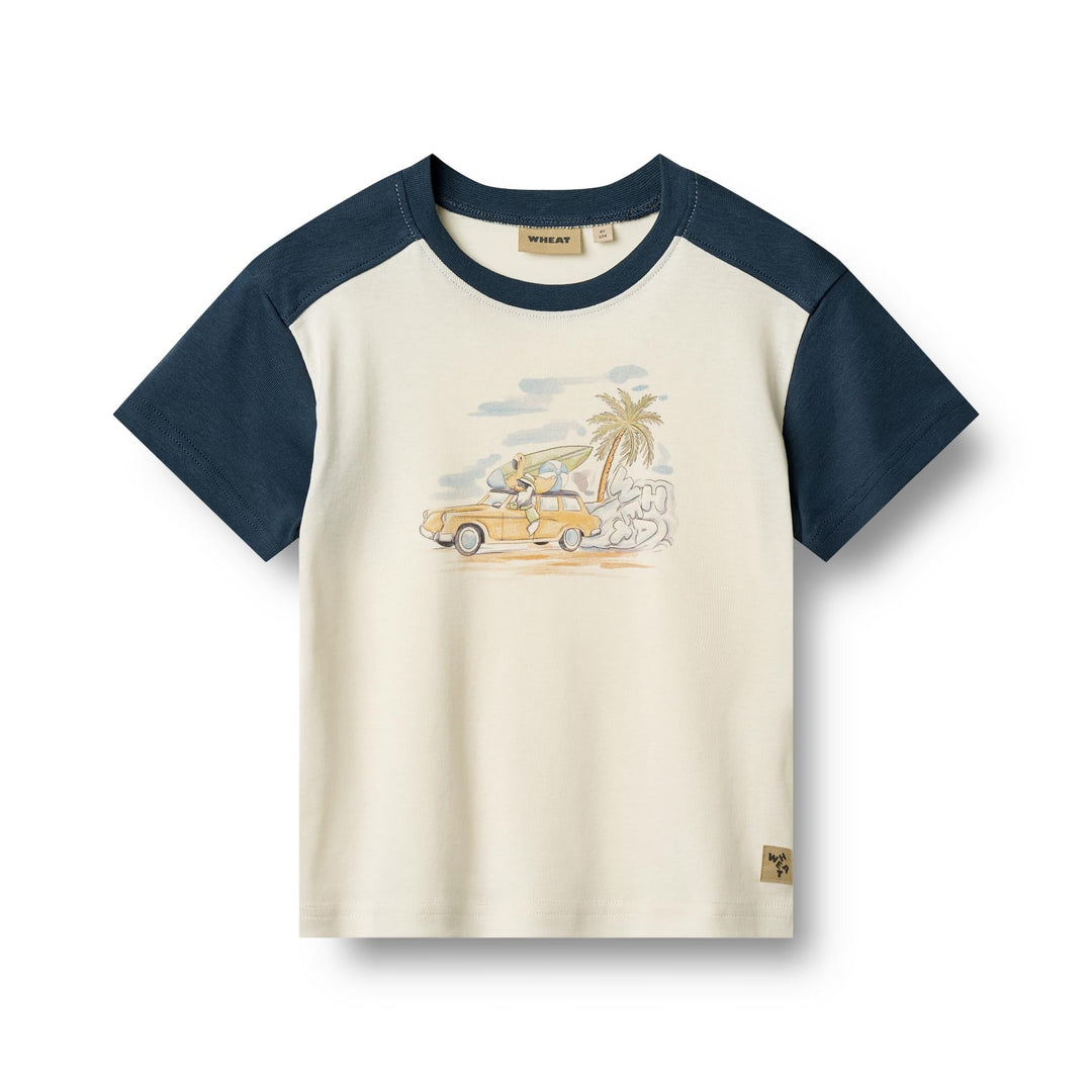 [Wheat] T-Shirt S/S Vincent - Ivory