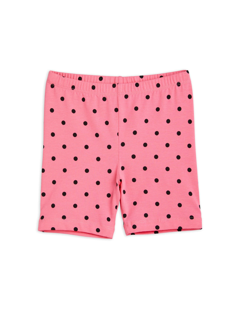 Polka dot bike shorts - pink