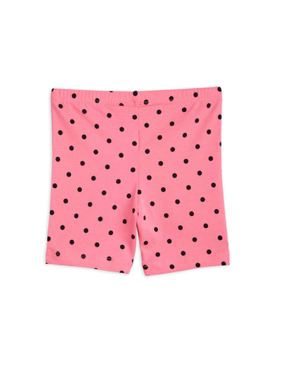 Polka dot bike shorts - pink