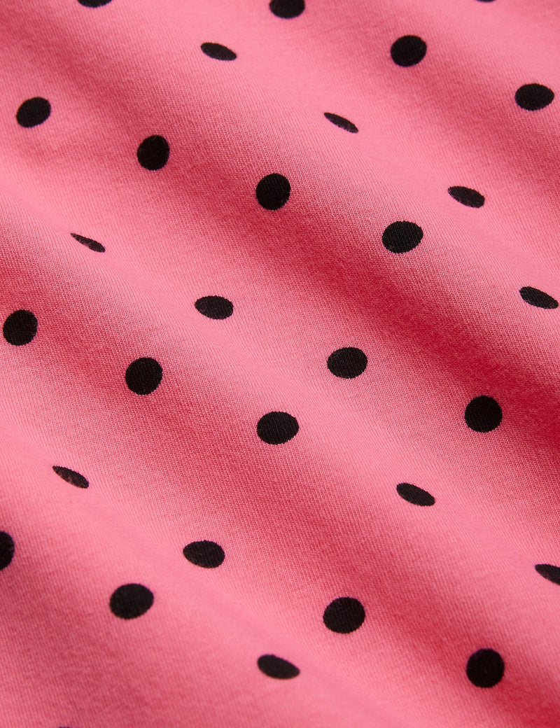 Polka dot bike shorts - pink