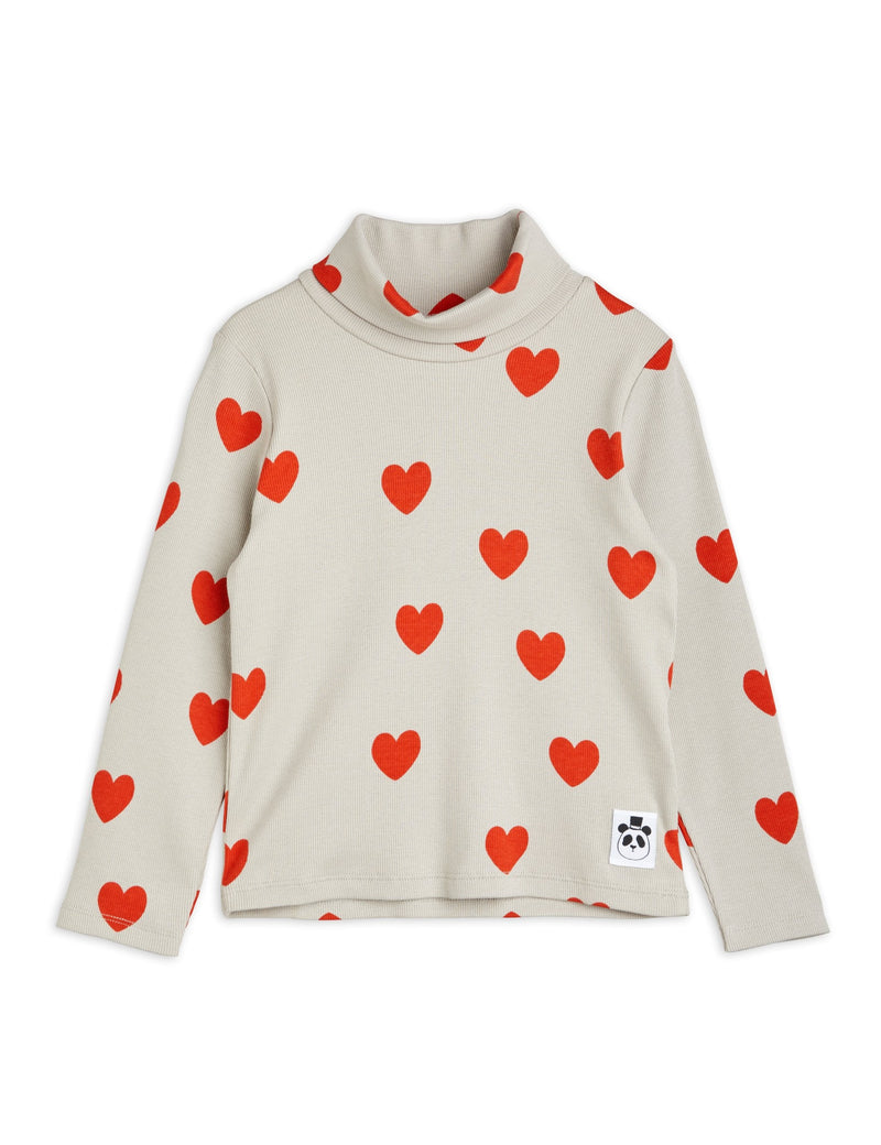 [Mini Rodini] Hearts Long Sleeve Turtleneck