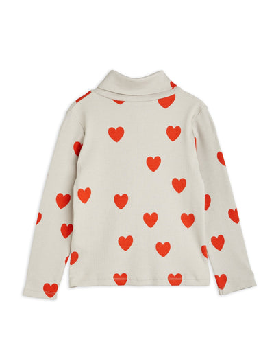 [Mini Rodini] Hearts Long Sleeve Turtleneck