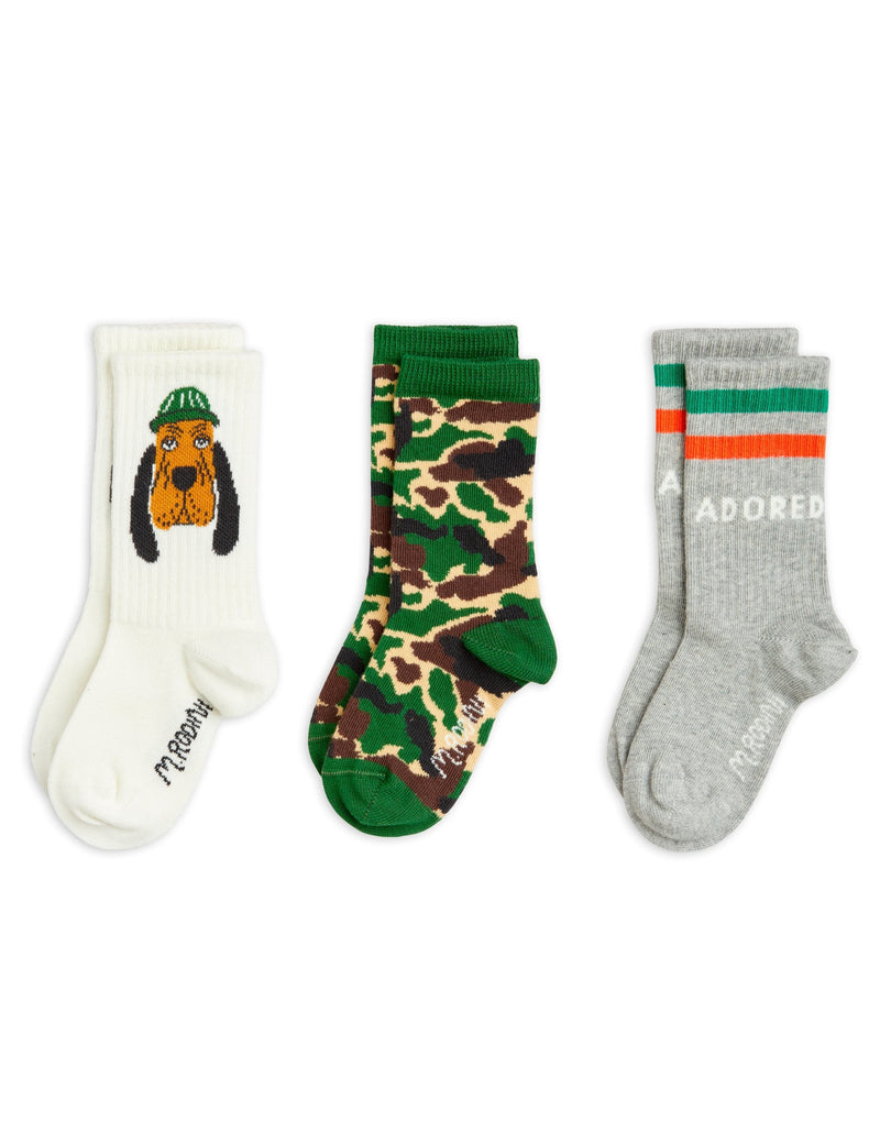 [Mini Rodini] Bloodhound 3-Pack Socks