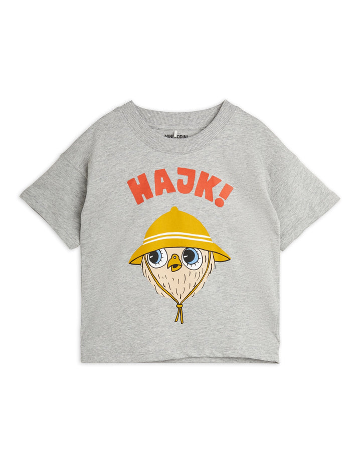 [Mini Rodini] Hike ss Tee - Grau Melange 
