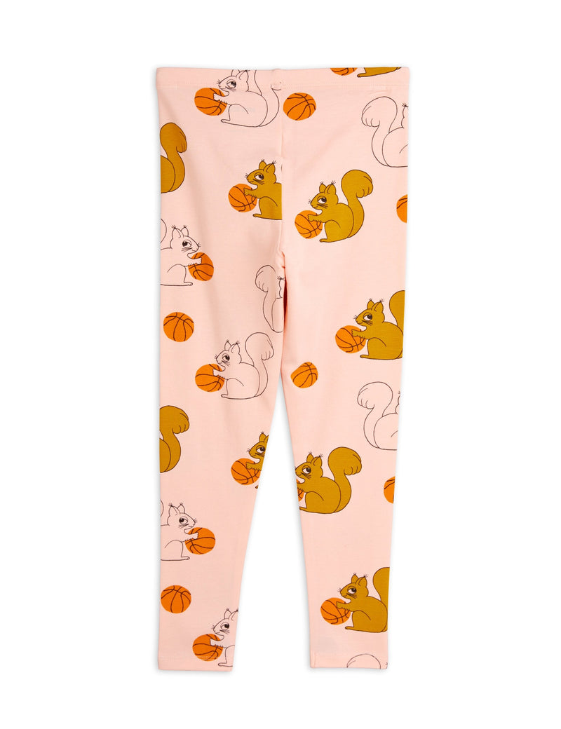 [Mini Rodini] Eichhörnchen-Leggings - Rosa 