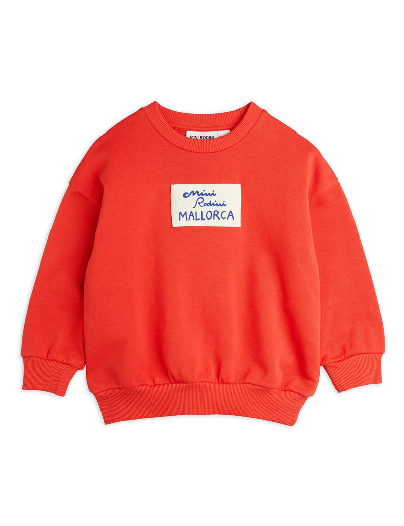 [Mini Rodini] Sweatshirt mit Mallorca-Patch - Rot