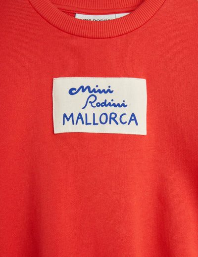 [Mini Rodini] Sweatshirt mit Mallorca-Patch - Rot