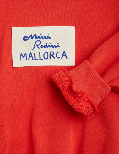 [Mini Rodini] Sweatshirt mit Mallorca-Patch - Rot