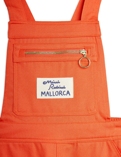 [Mini Rodini] Latzhose mit Mallorca-Patch - Rot