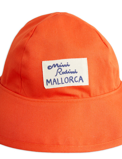 [Mini Rodini] Sonnenhut mit Mallorca-Patch - Rot 