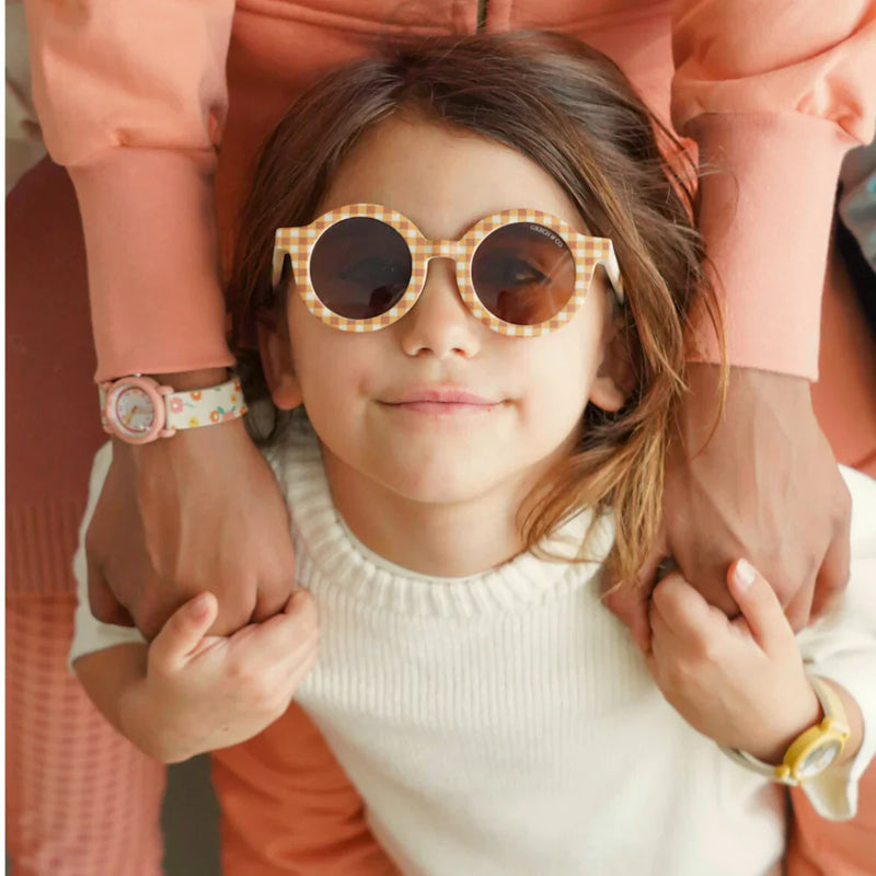[Grech & Co.][1-8Y] Original Round Sunglasses - Sienna Gingham