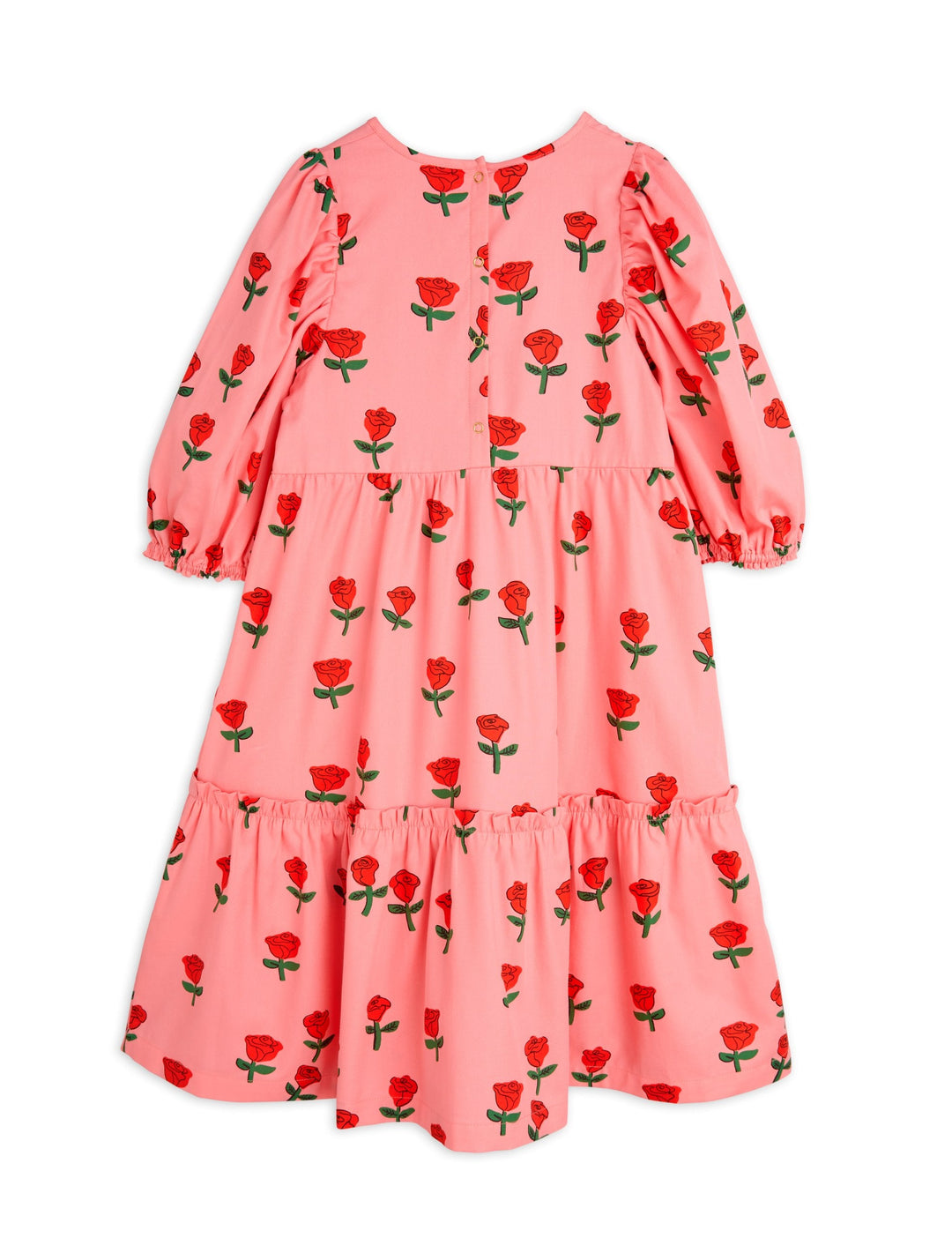 [Mini Rodini] Roses Woven Dress - Pink