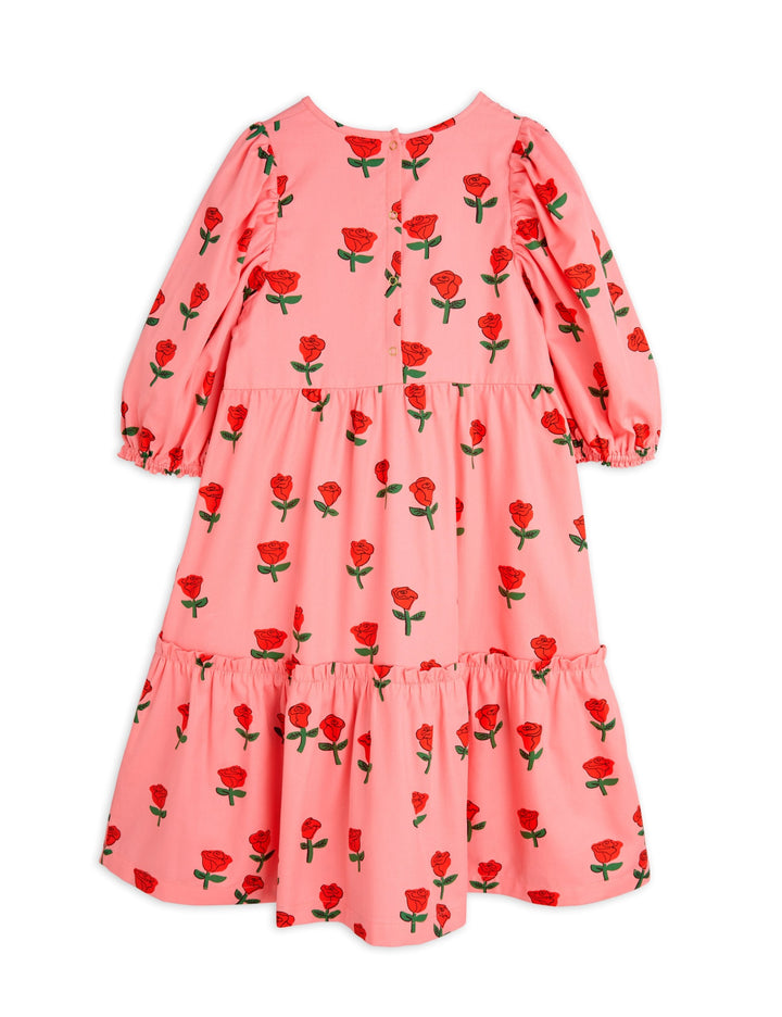 [Mini Rodini] Roses Woven Dress - Pink