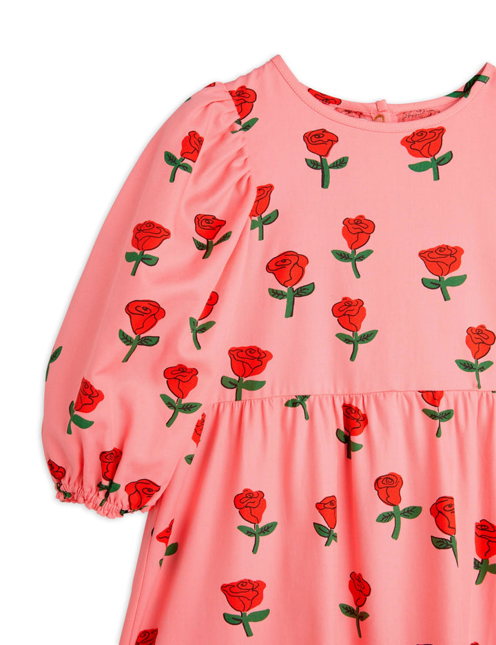 [Mini Rodini] Roses Woven Dress - Pink