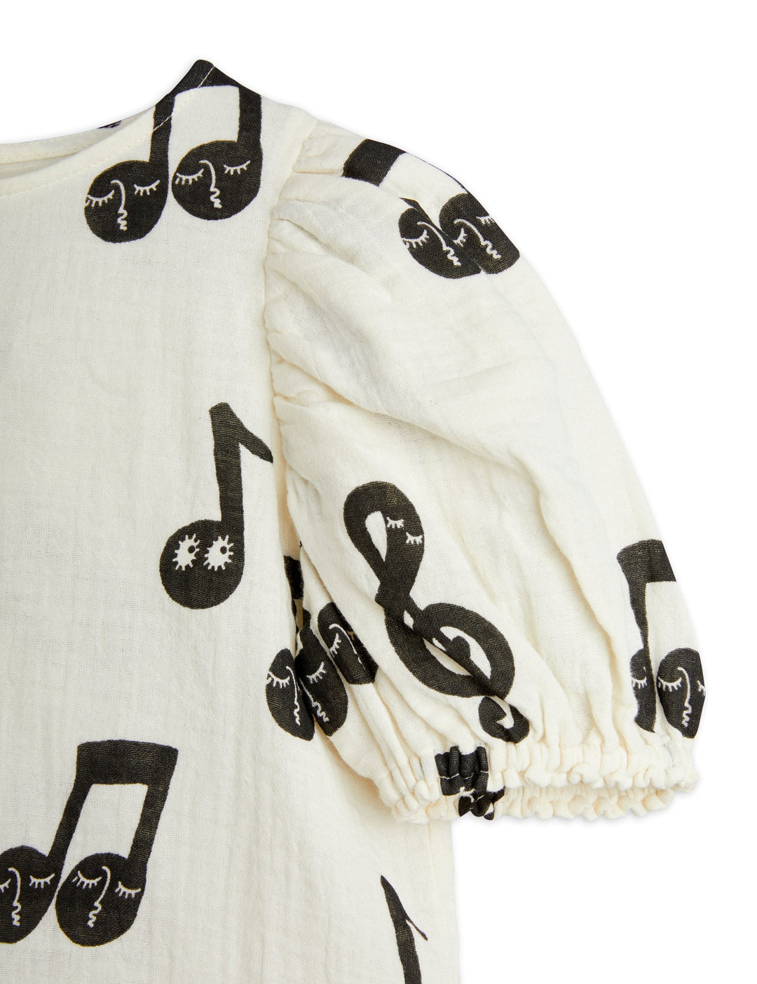 [Mini Rodini] Note Aop Muslin Blouse - White