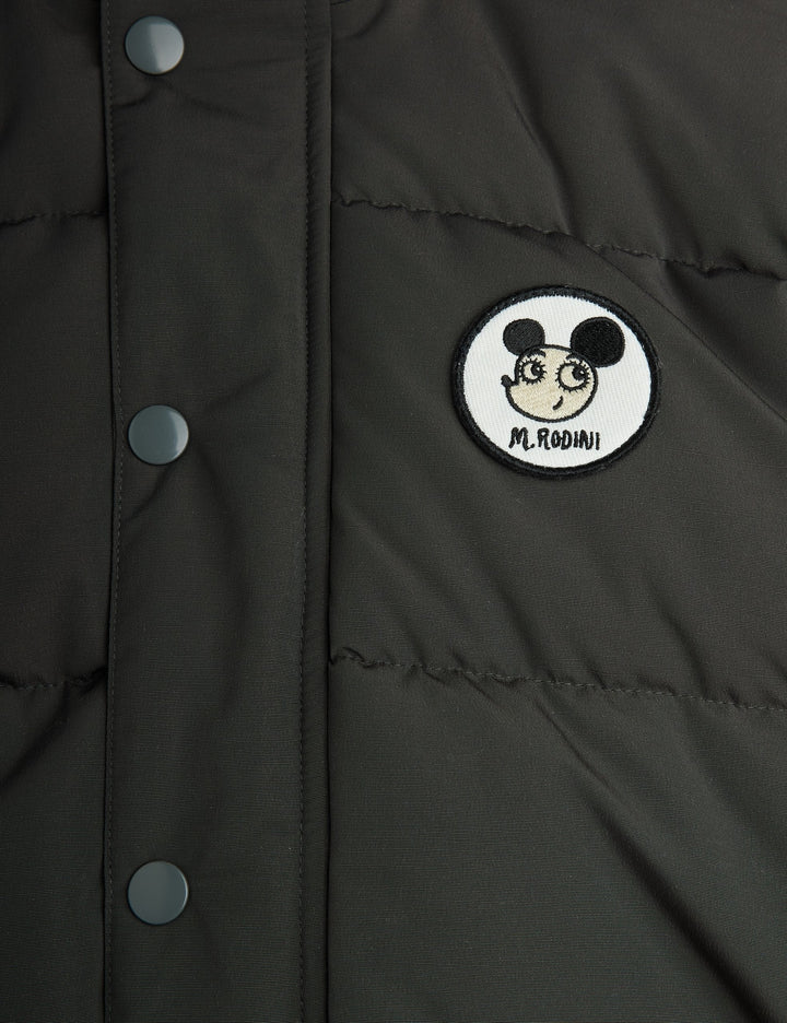 [Mini Rodini] Ritzratz patch puffer - Black
