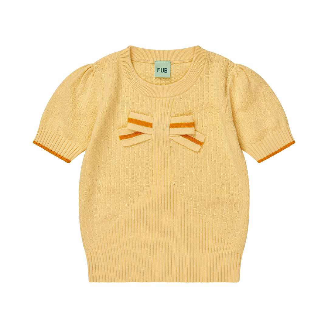 [Fub] Bow Tee - Vanilla