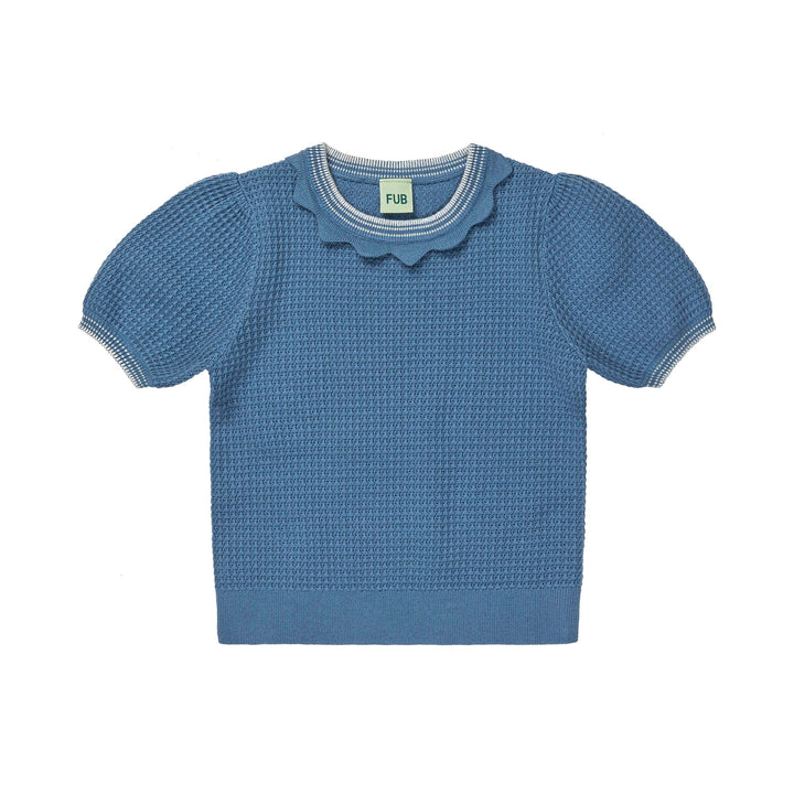 [Fub] Structure Tee - Washed Indigo
