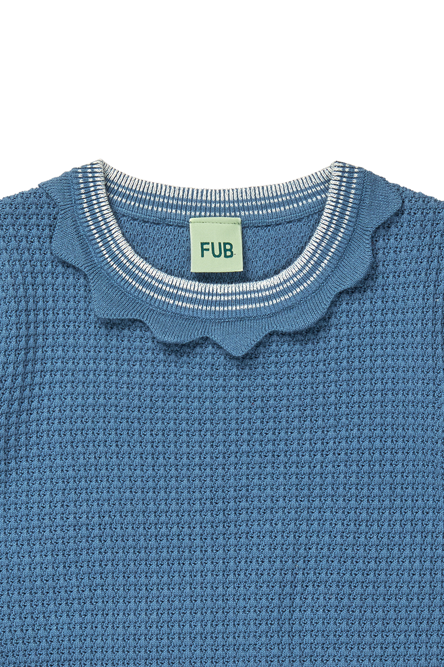 [Fub] Structure Tee - Washed Indigo