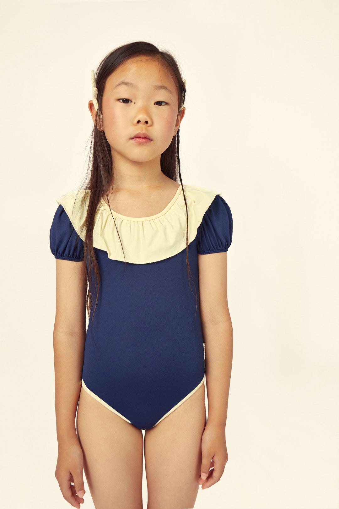 [Mipounet] Daniela Collared Swimsuit - Navy