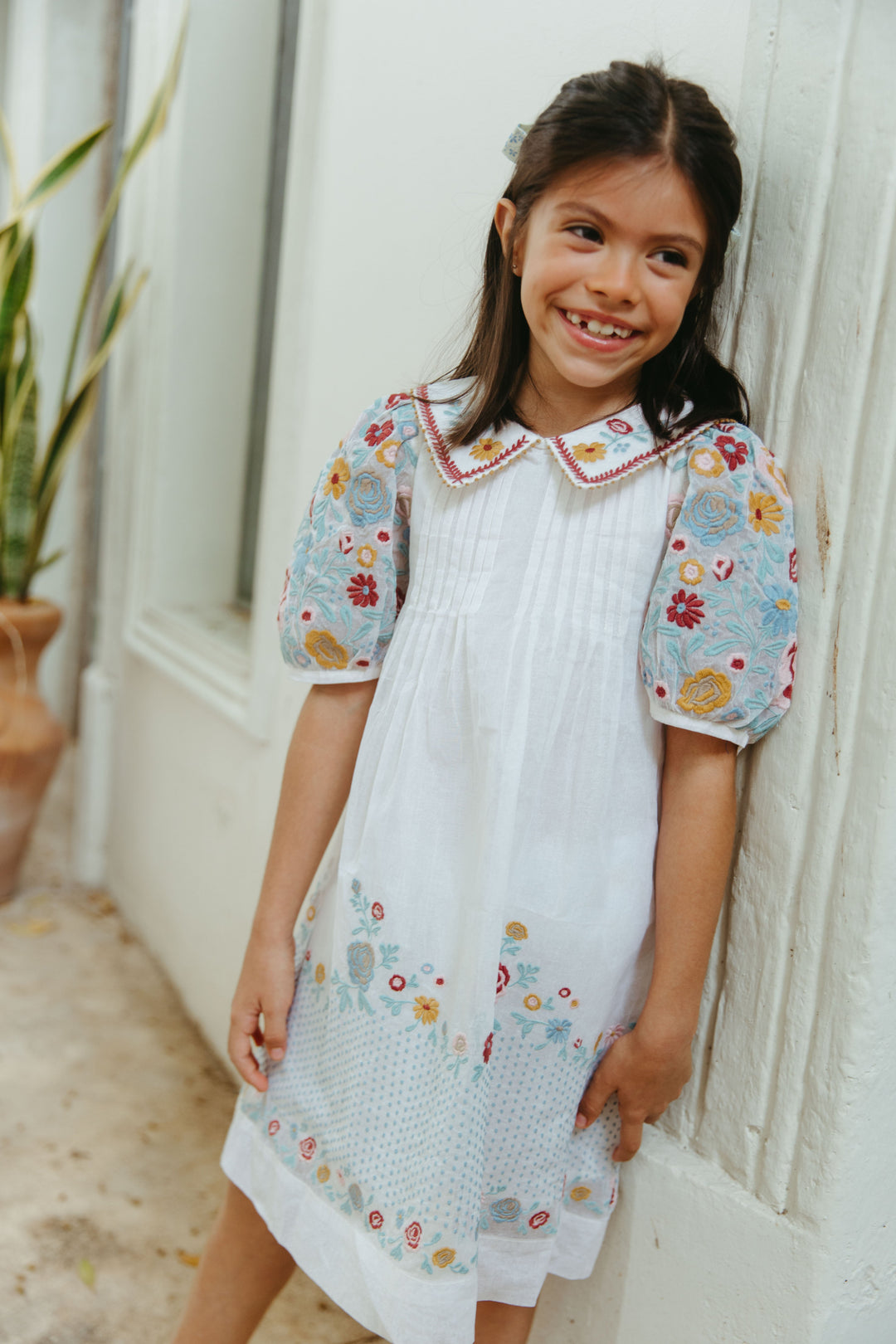 [Lali Kids] Sofie Dress in Organdy - Antique White