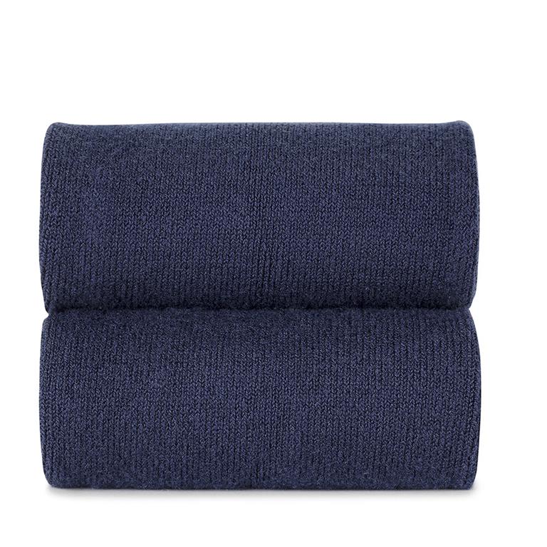 [Condor] Knee Socks With Lace Edging Cuff - [480 Navy Blue]