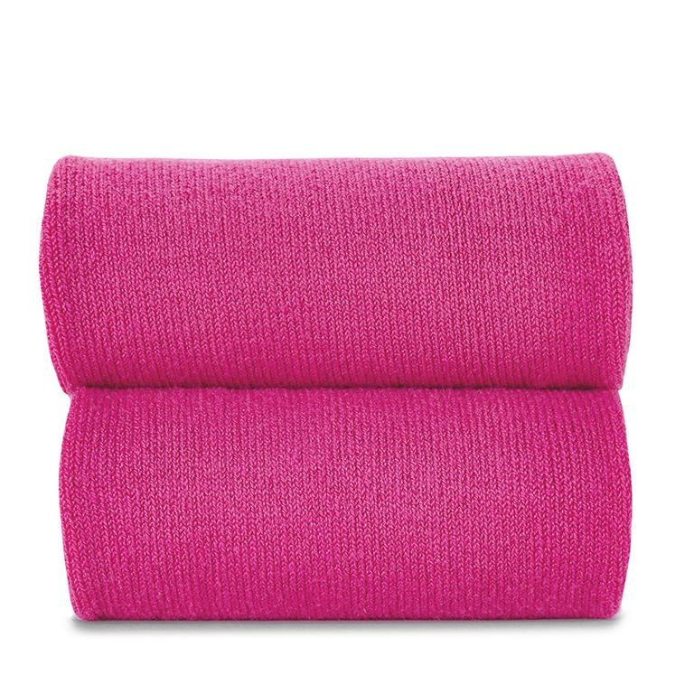 [Condor] Perle Cotton Openwork Socks Grossgrain Bow - [513 Fuchsia]