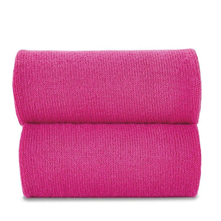 [Condor] Perle Cotton Openwork Socks Grossgrain Bow - [513 Fuchsia]