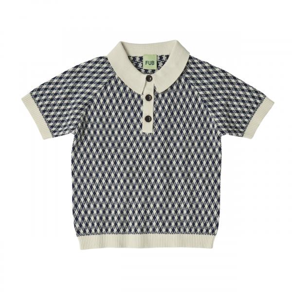 [FUB] Harlekin Polo – Ecru / Dark Navy