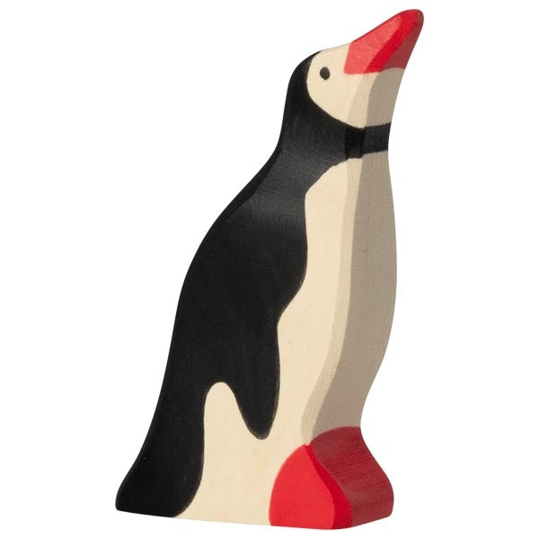 [Holztiger] Holz figures - Penguin,Head Raised