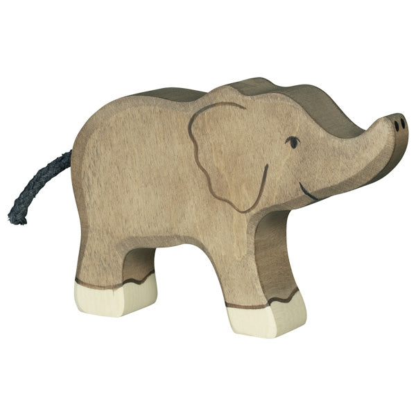 [Holztiger] Holz figures - Elephant,Small ,Trunk Raised