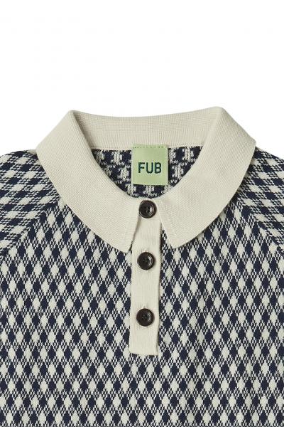 [FUB] Harlekin Polo – Ecru / Dark Navy