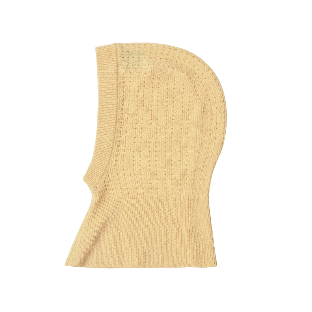 [FUB] Baby Pointelle Balaclava - Wheat