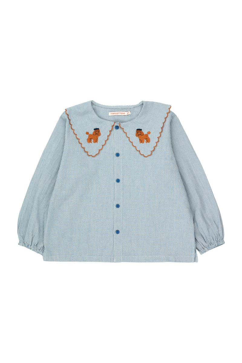 [TINY] Poodle scalloped collar blouse