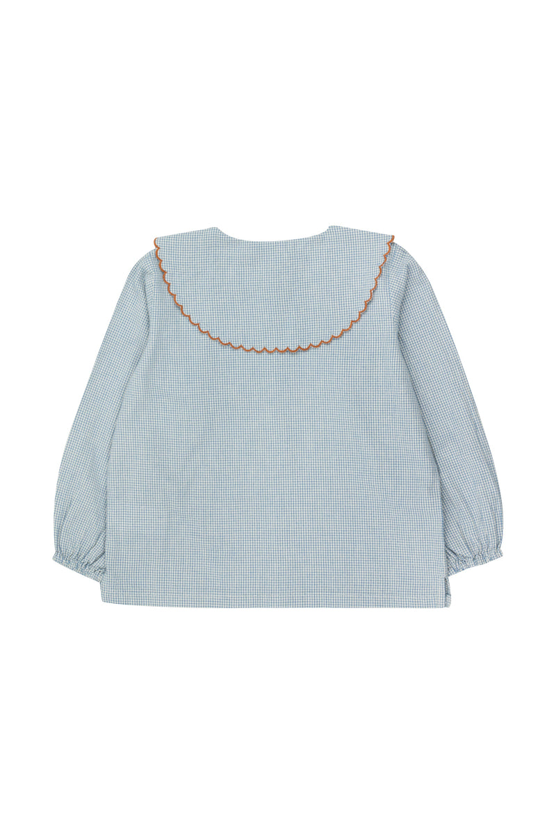 [TINY] Pudel Bluse mit gewelltem Kragen