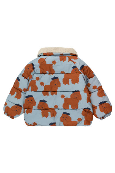 [TINY COTTONS] Tiny Poodles Kurze wattierte Jacke - Dunkelgrau